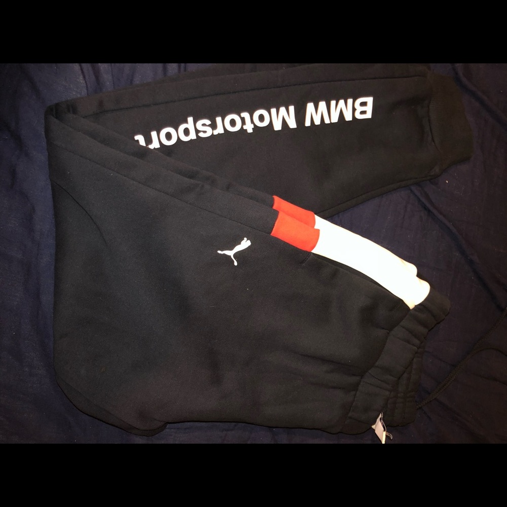 Navy blue Puma BMW sweatpants